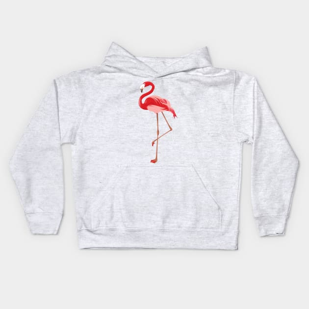 Flamingo Kids Hoodie by nickemporium1